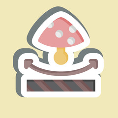 Sticker Anti Fungal. related to Fabric symbol. design editable