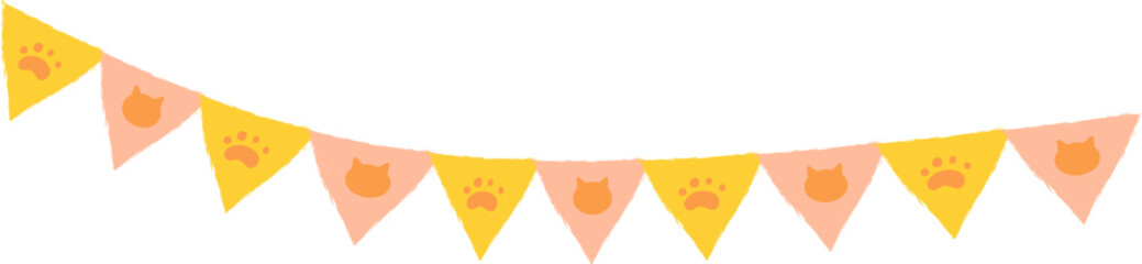 Cat Day Pennant Flag