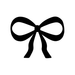 Ribbon bow silhouette