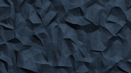 A textured dark blue background with a crumpled, uneven surface, resembling fabric or paper, creating a visually dynamic effect.