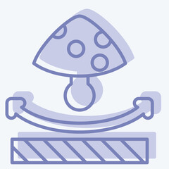 Icon Anti Fungal. related to Fabric symbol. two tone style. design editable