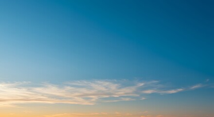 Fototapeta premium Sky with clouds at sunset