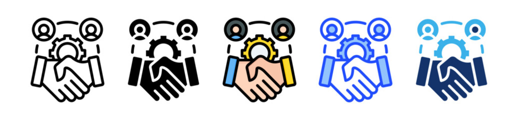 Crm Icon Collection With Multiple Styles