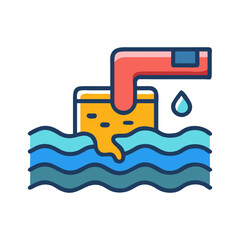 Water Filtration Icon – Liquid Extraction Process Vector
