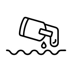 Oil Spill Icon – Environmental Disaster Vector