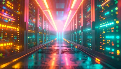 The server room is alive with potential and creativity.  