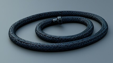 Stylish and Durable Black Rope Necklace with a Textured Braided Design for Casual or Elegant Fashion Accessories and Versatile Jewelry Wear