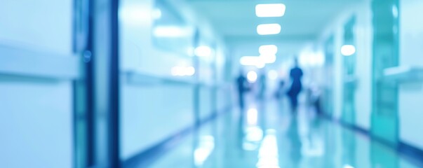 Blurred Hospital Corridor