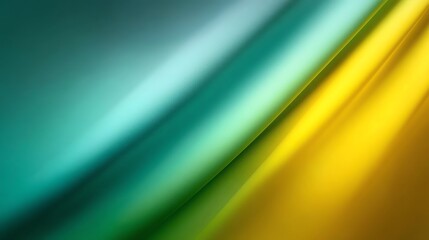 Abstract Gradient Background with Flowing Yellow and Turquoise Color Blend