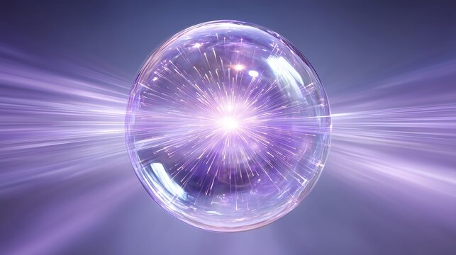 Radiant Energy Sphere Emitting Light