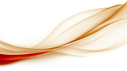 Elegant abstract background featuring smooth, flowing lines in warm tones of beige and red, creating sense of movement and harmony. This design evokes feelings of calm and sophistication