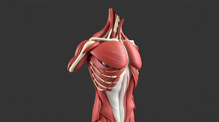Flexor accessorius Muscle Anatomy For Medical Concept 3D