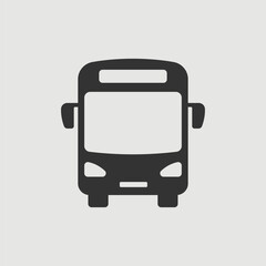 Vector Simple Isolated Bus Icon