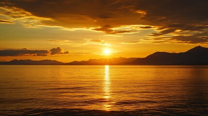 Obraz premium sunset over the sea