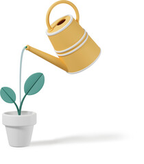 Watering can and plant © Icons8