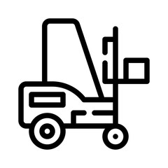 forklift line icon © notivestudios