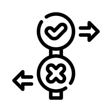 recommend clip art: decision line icon