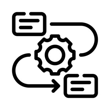 workflow line icon