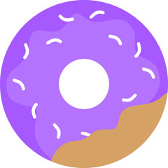 Donut Cartoon Illustration Element Set