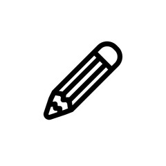 Pencil widget symbol icon, sign and symbol icon. Minimalist vector line art. For icon interface, desktop, web and mobile apps.