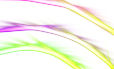 Transparent neon light beams overlay effects for motion graphics. Neon gradient beams colorful overlay, light leaks, film grain