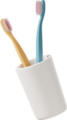 toothbrushes in cup