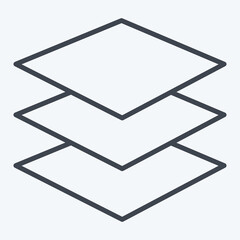 Icon Membrane Fabric. related to Fabric symbol. line style. design editable