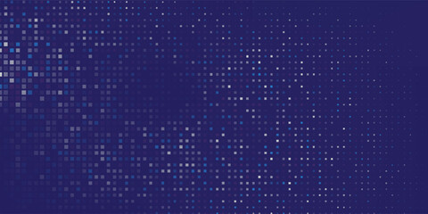 Modern rectangle dotted halftone gradient texture. Vanishing polka dot background. Repeating dots abstract modern design art