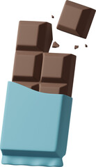 Blue wrapped chocolate