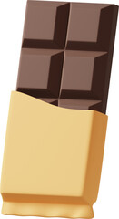 Yellow wrapped chocolate