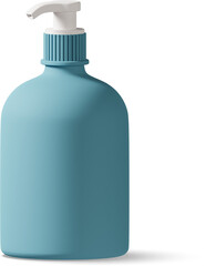 Blue soap dispenser