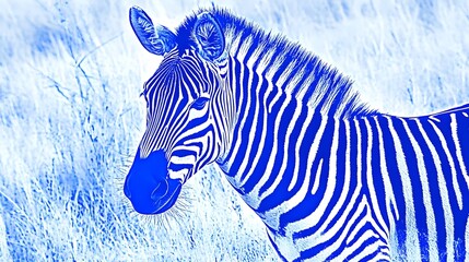 Zebra pop art chaos digital art gallery vibrant abstract close-up creative expression