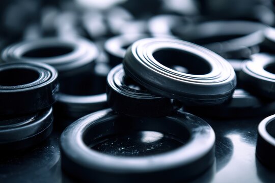 Black rubber O ring for hydraulic systems Chemical resistant NBR gasket Industrial spare part