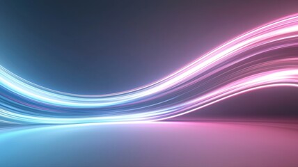 Abstract Light Streaks on Dark Background abstract light streaks lines glowing dark background blue