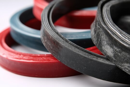 Chemical resistant rubber seal for industrial use