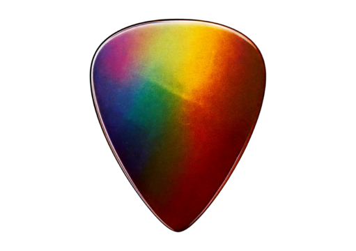 Guitar pick isolated on transparent or white background