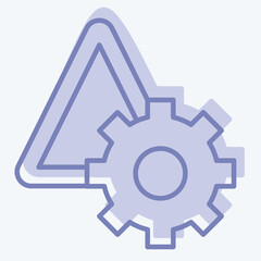 Icon Risk Management. related to Audit symbol. two tone style. design editable