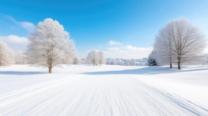 Obraz premium Winter wonderland landscape