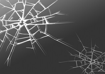 ガラスのひび割れ　背景 フレーム　グラフィック イラスト