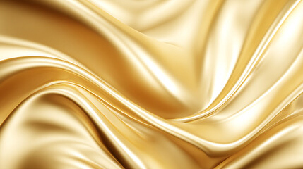 A gold fabric with a wave pattern
