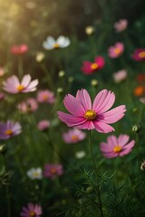 Fototapeta premium pink cosmos flower