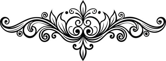 Hand Drawn Decorative Divider Vector Art Elegant Line Elements for Invitations and Design Projects