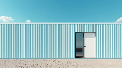 A modern storage container unit with a clean and organized appearance.