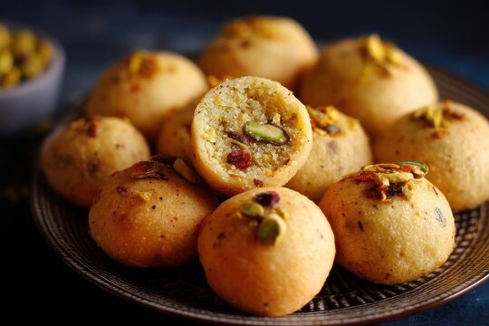 Mawa Kachori is a deep fried round snack filled with spiced dry fruits and khoya
