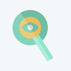 Icon Transparency. related to Audit symbol. flat style. design editable