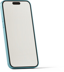 smartphone with blank screen turned right