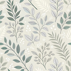 light gray seamless nature patterned background