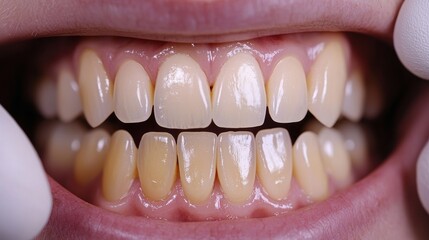 Smiling person showing healthy teeth after a dental check-up.