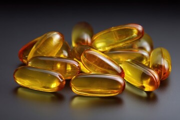 Oily fish supplement with omega fatty acids and vitamins A D E plus flaxseed oil