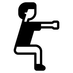 Squat Exercise Icon